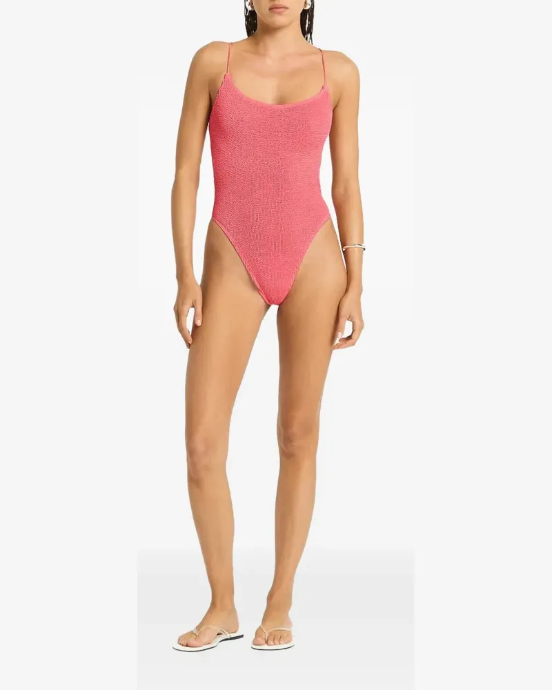 bond-eye Indira crinkle-effect swimsuit - Rosa Rosa