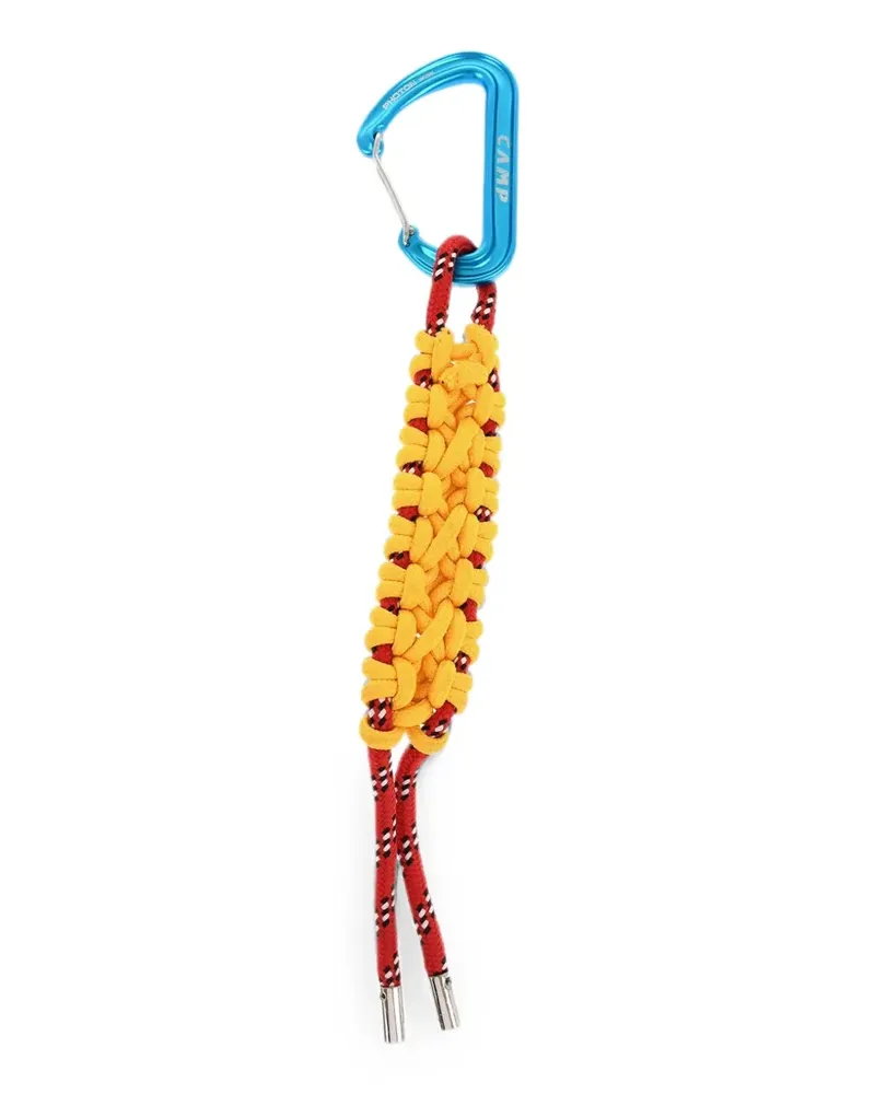 Dsquared2 braided carabiner keyring - Gelb Gelb