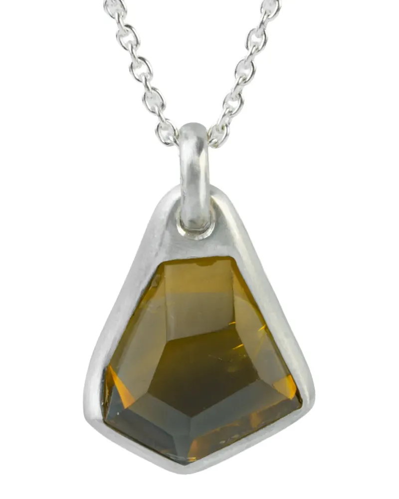 Parts Of Four sterling silver Halos citrine geometric pendant necklace - Silber Silber