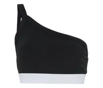 Einschultriger Mark One Sport-BH - Schwarz