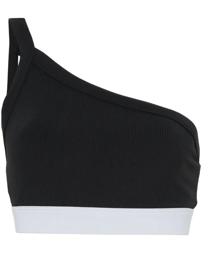 P.E. NATION Einschultriger Mark One Sport-BH - Schwarz Schwarz