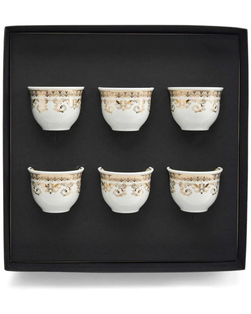 Versace Sechsteiliges Medusa Gala Espresso-Service - Weiß Weiß