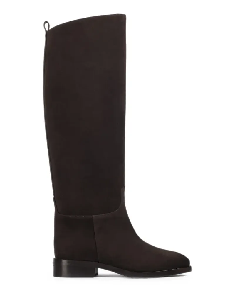 Le Silla Kniehohe Charlotte Stiefel aus Wildleder - Braun Braun