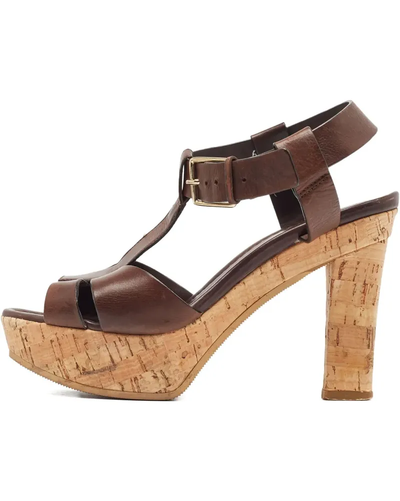 Santoni Sandalen mit Absatz - Braun Braun