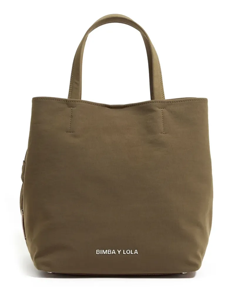 BIMBA Y LOLA Große Gabardine Chihuahua Tote Bag - Grün Grün