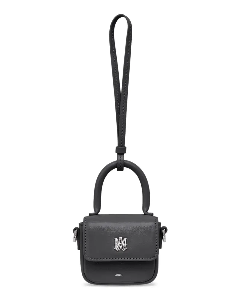 Amiri Anhänger mit Logo-Schild - Schwarz Schwarz