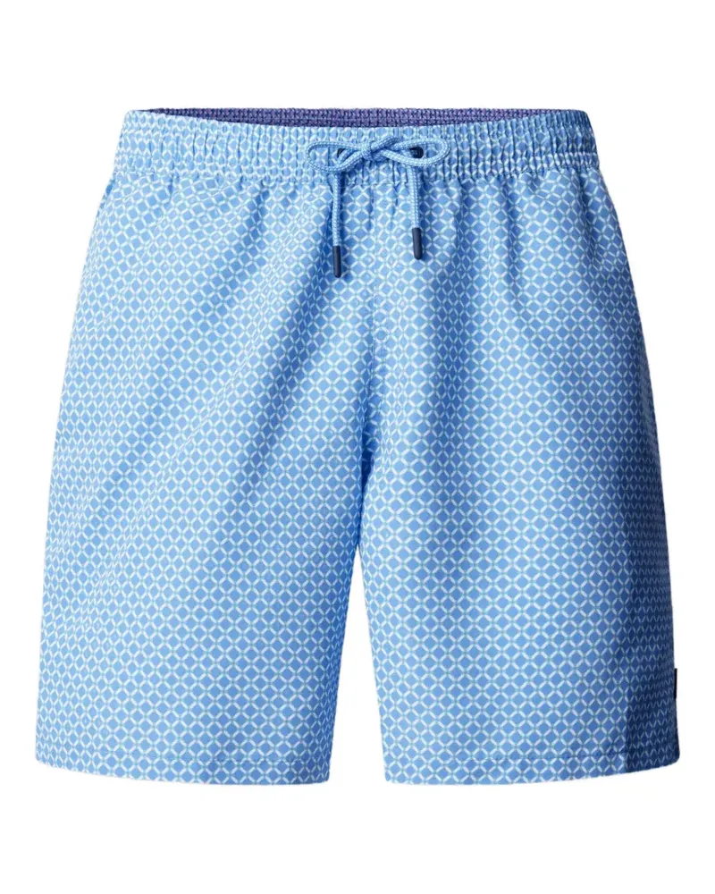 Hackett Badeshorts mit geometrischem Print - Blau Blau