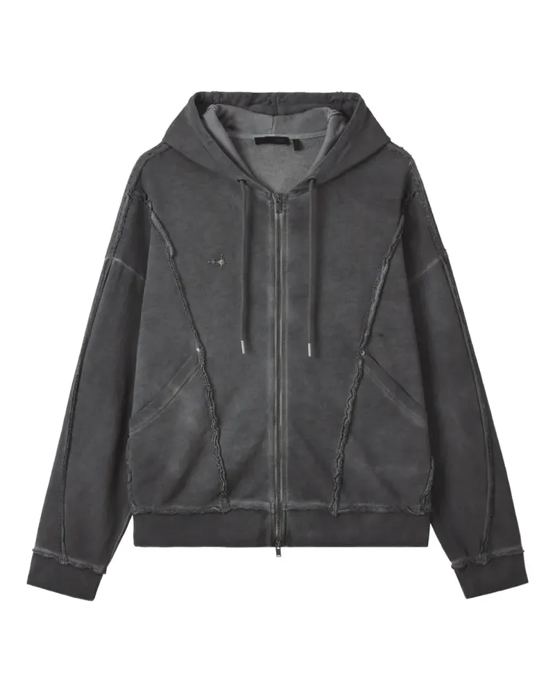 FIVE CM frayed zip hoodie - Grau Grau