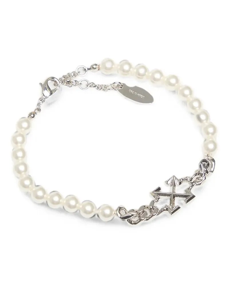 OFF-WHITE Arrows pearl-embellished bracelet - Silber Silber