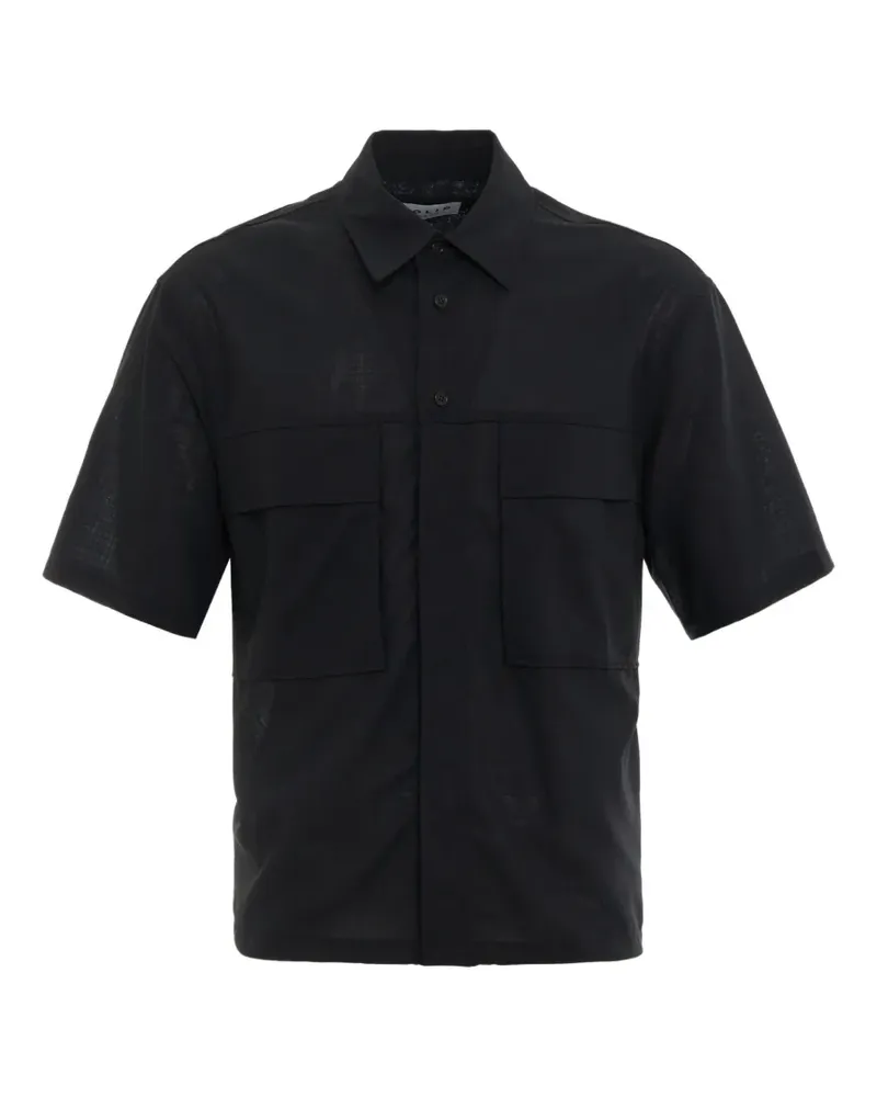 SOLID HOMME Hemd mit Brusttaschen - Schwarz Schwarz