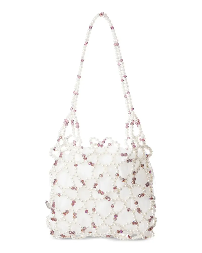 0711 Jasmine faux-pearl shoulder bag - Nude Nude