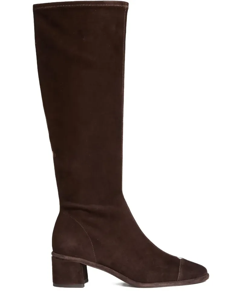 Tory Burch Kniehohe Stiefel mit Baseballkappe 55mm - Braun Braun