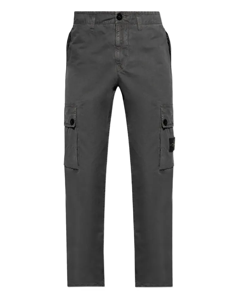 Stone Island Straight-Leg-Hose mit Logo - Grau Grau