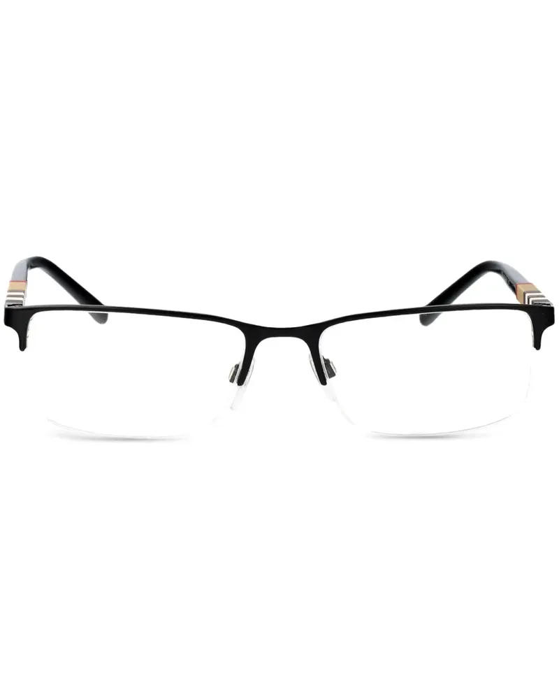 Burberry Brille mit eckigem Gestell - Schwarz Schwarz