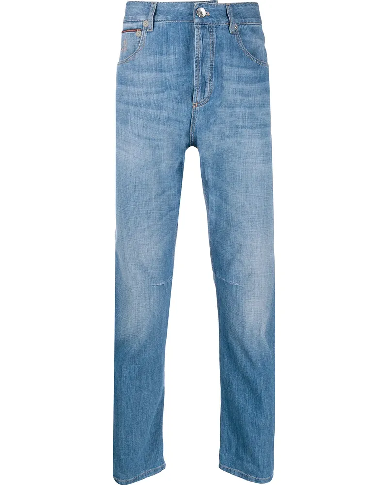 Brunello Cucinelli Jeans mit geradem Bein - Blau Blau