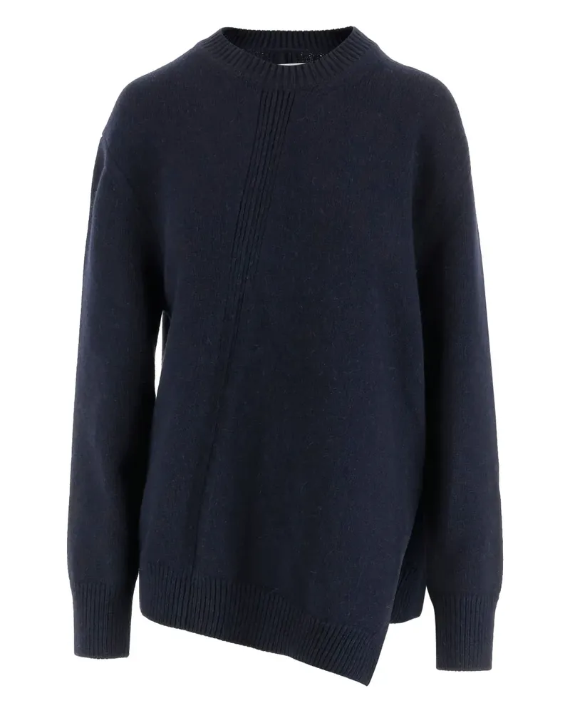 Jil Sander Asymmetrischer Pullover - Blau Blau