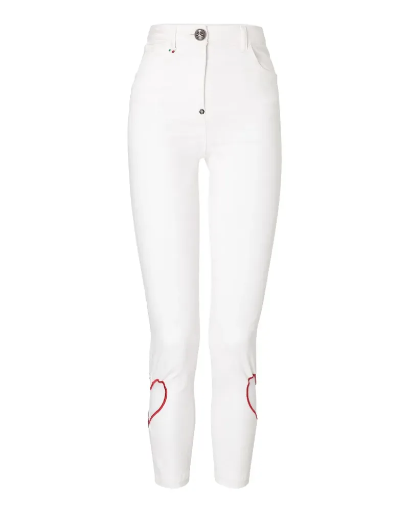 Philipp Plein heart five-pocket jeans - Weiß Weiß