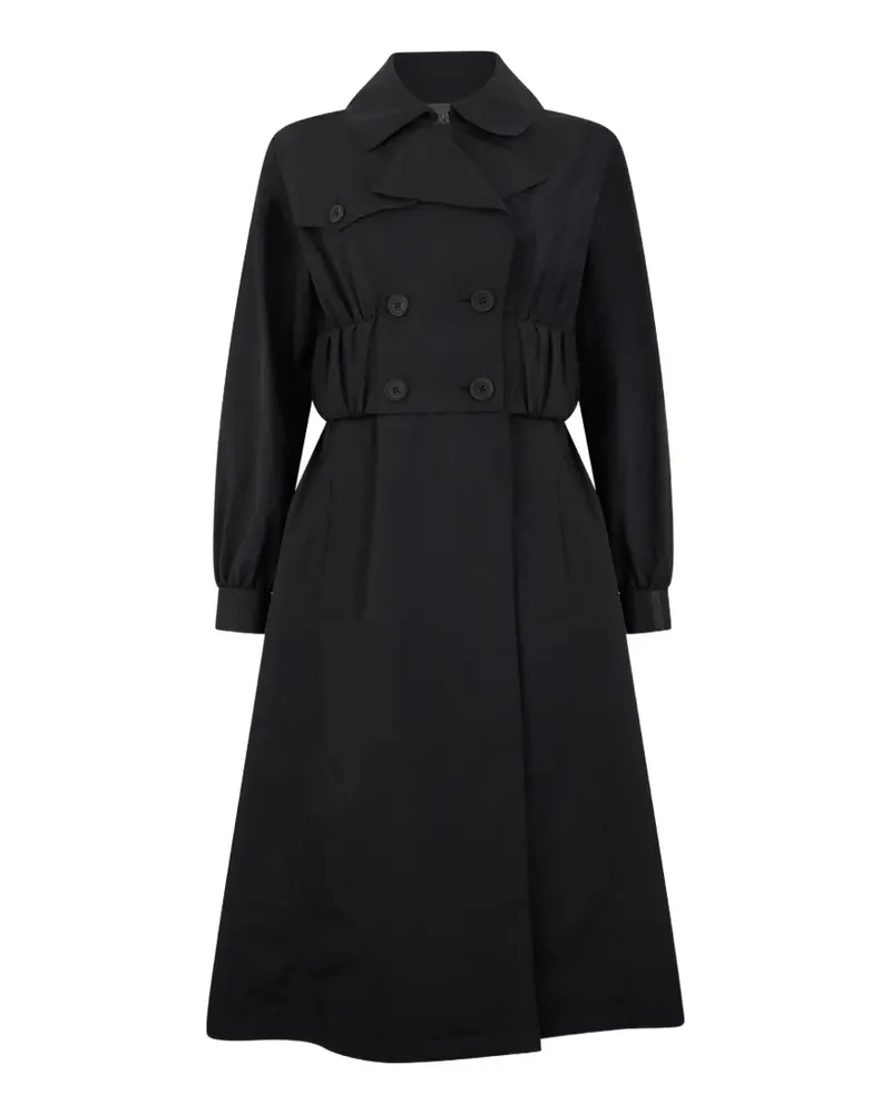 Herno double-breasted trench coat - Schwarz Schwarz