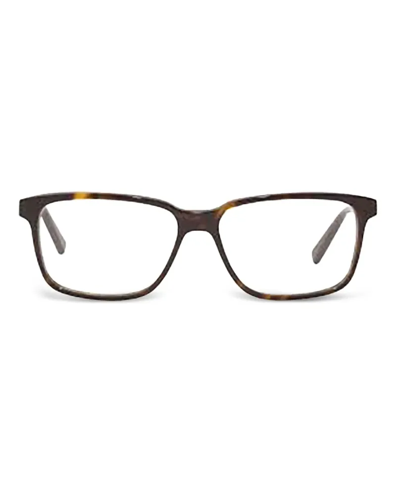 Saint Laurent Eckige Brille aus Acetat - Braun Braun