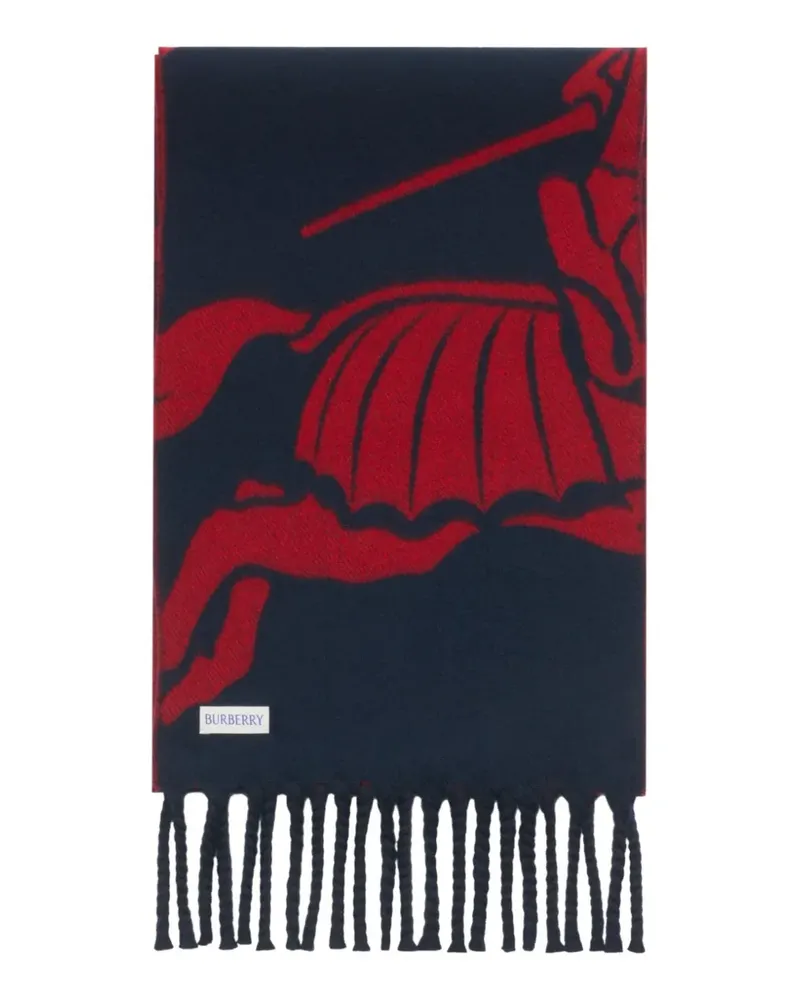 Burberry reversible EKD wool scarf - Blau Blau