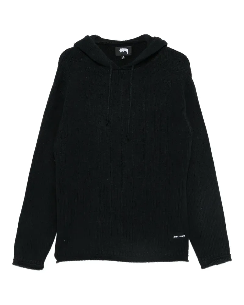 Stüssy Hoodie mit Logo-Patch - Schwarz Schwarz