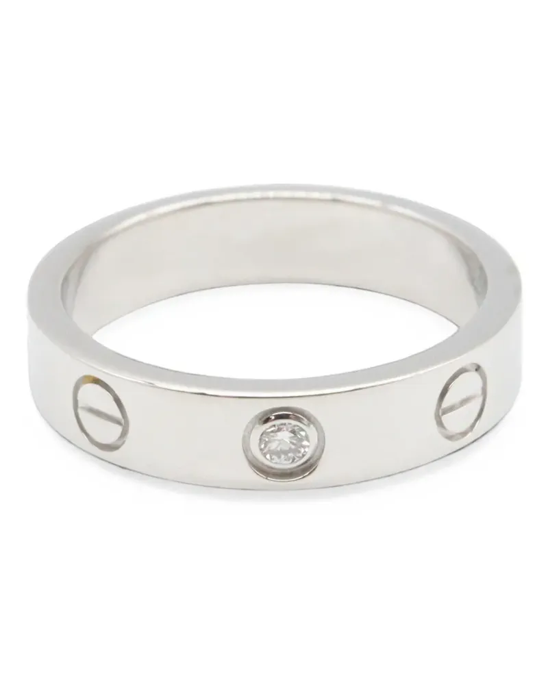 Cartier 2010s Love Ring mit Diamant - Silber Silber