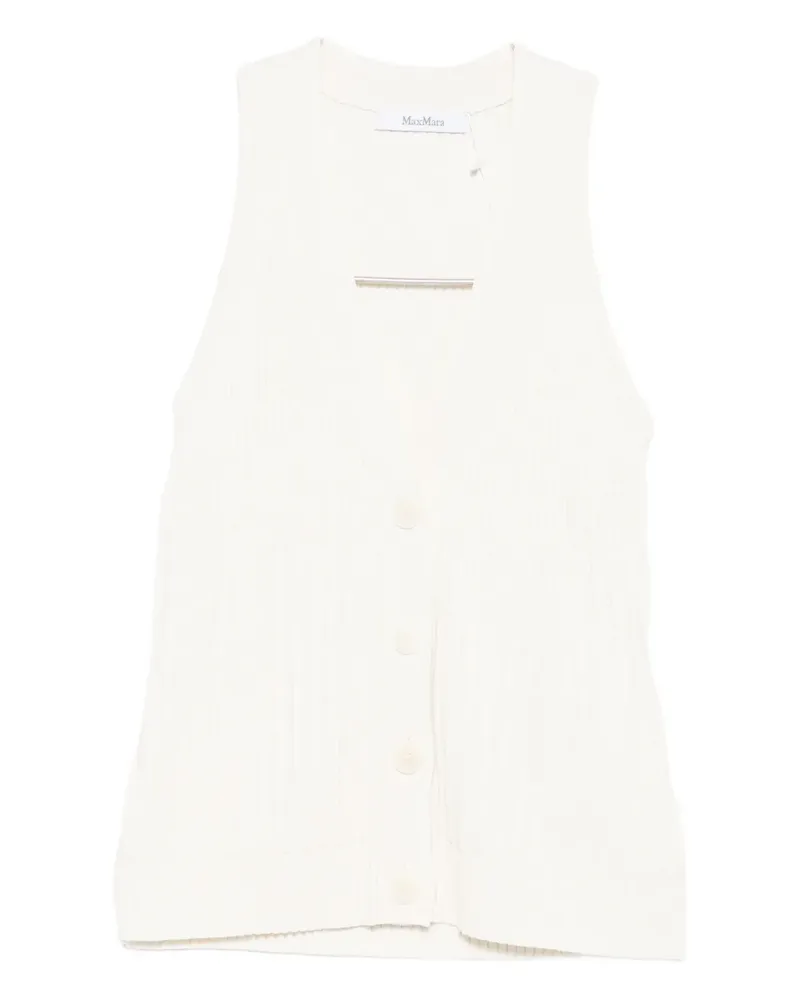 Max Mara Bimba waistcoat - Weiß Weiß