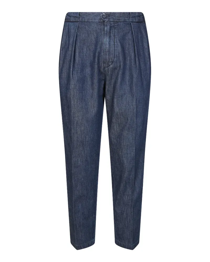 Briglia 1949 Portobello pleated tapered trousers - Blau Blau