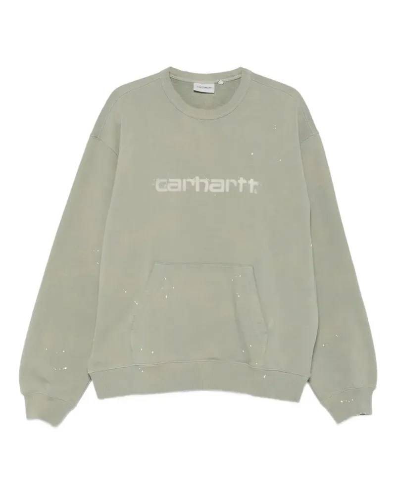 Carhartt WIP Sweatshirt mit Farbklecks-Print - Grün Grün