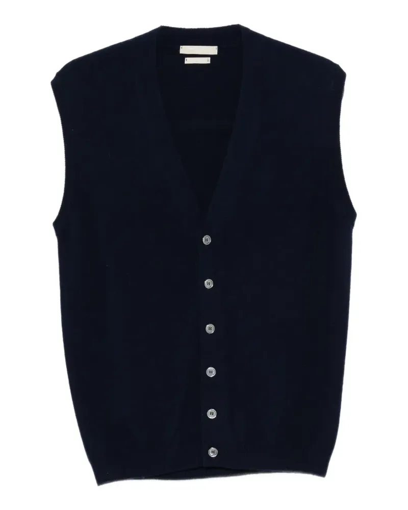 Daniele Fiesoli cashmere V-neck vest - Blau Blau
