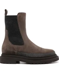 Brunello Cucinelli Stiefeletten aus Wildleder Braun