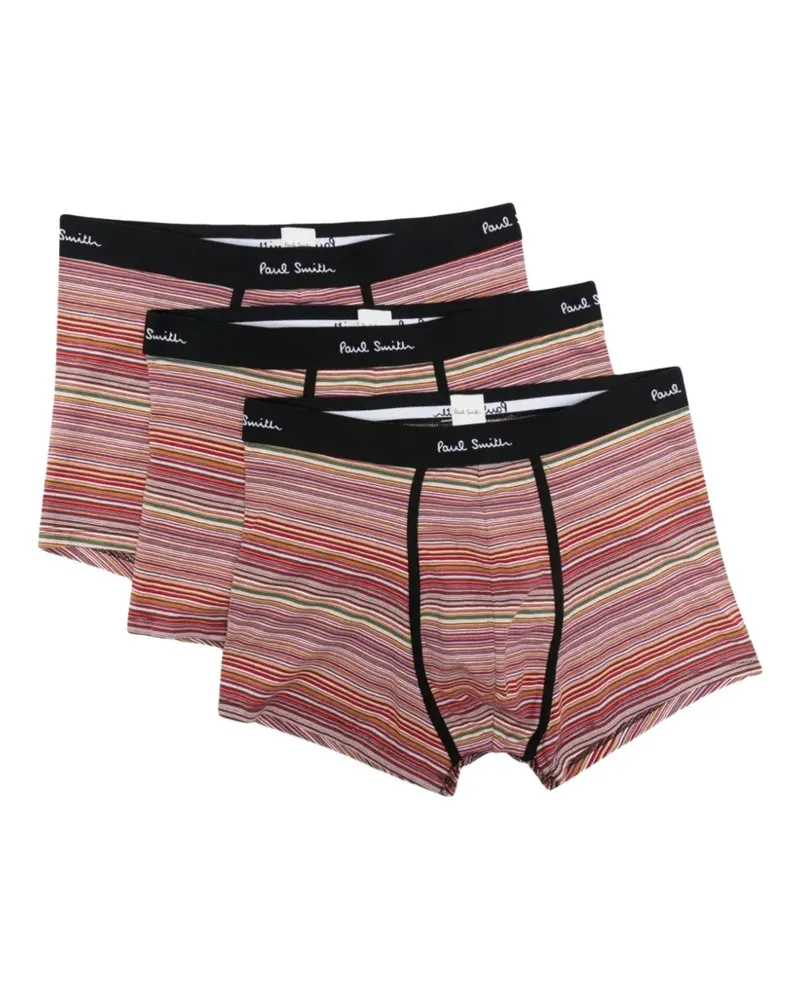 Paul Smith Set aus drei Signature Stripe Boxershorts - Orange Orange