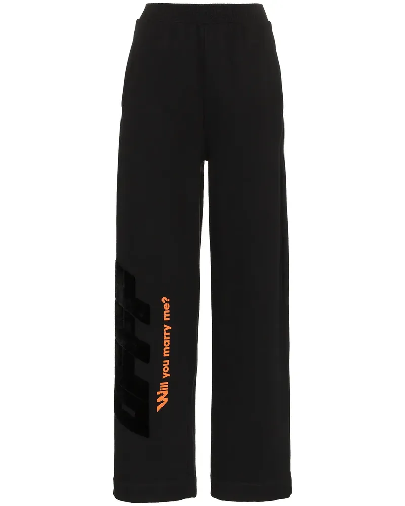 OFF-WHITE Hose mit hohem Bund - Schwarz Schwarz