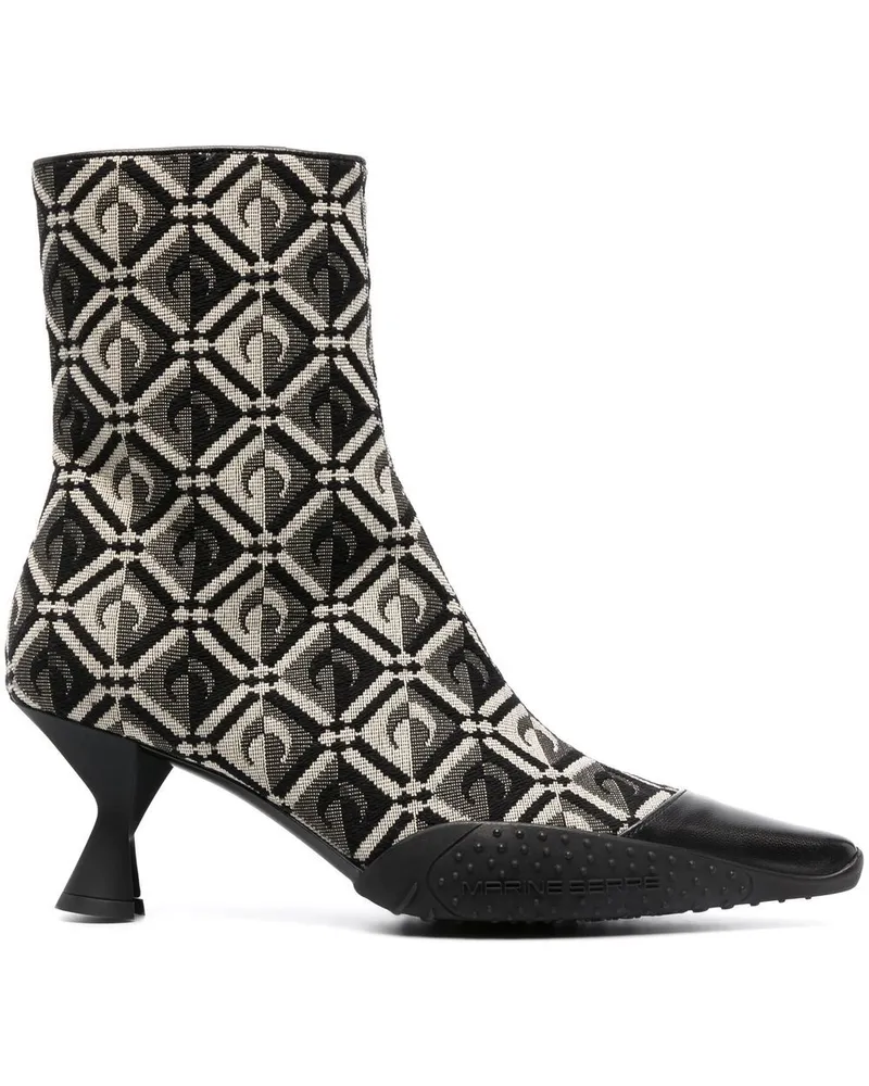 Marine Serre Moon Diamant Stiefeletten - Schwarz Schwarz