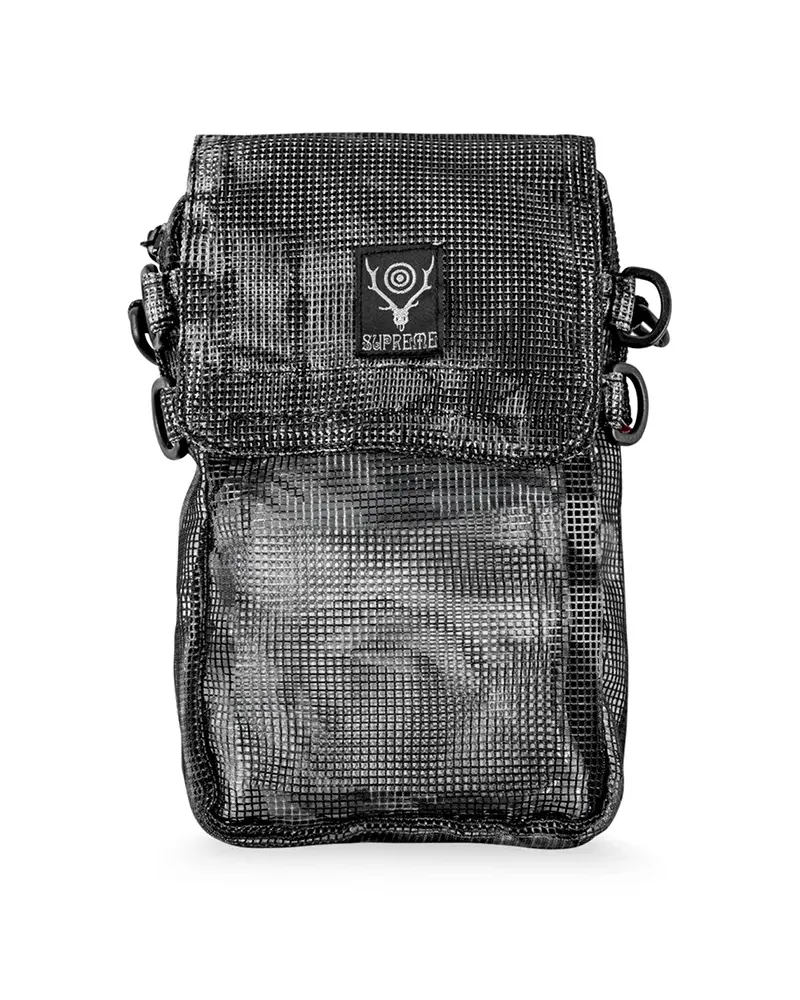 Supreme Being SOUTH2 WEST8 Heavy Mesh Game B Kuriertasche - Schwarz Schwarz