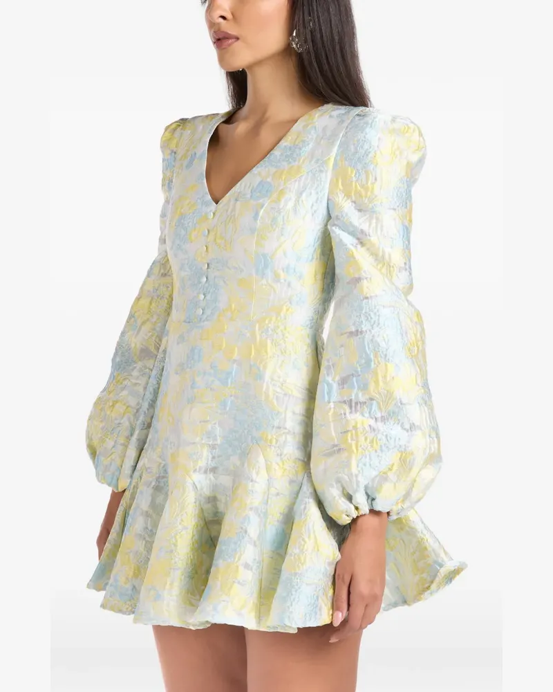 ELLIATT Penelope Minikleid mit Jacquardmuster - Gelb Gelb