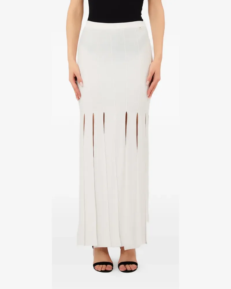 Liu Jo fringed maxi skirt - Weiß Weiß