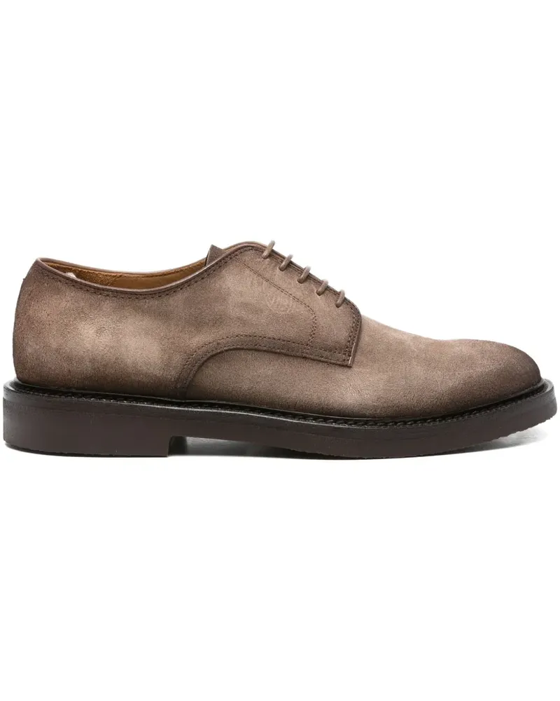 Officine Creative Italia Derby-Schuhe aus Wildleder - Nude Nude