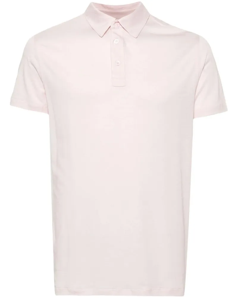 Majestic Poloshirt mit kurzen Ärmeln - Rosa Rosa