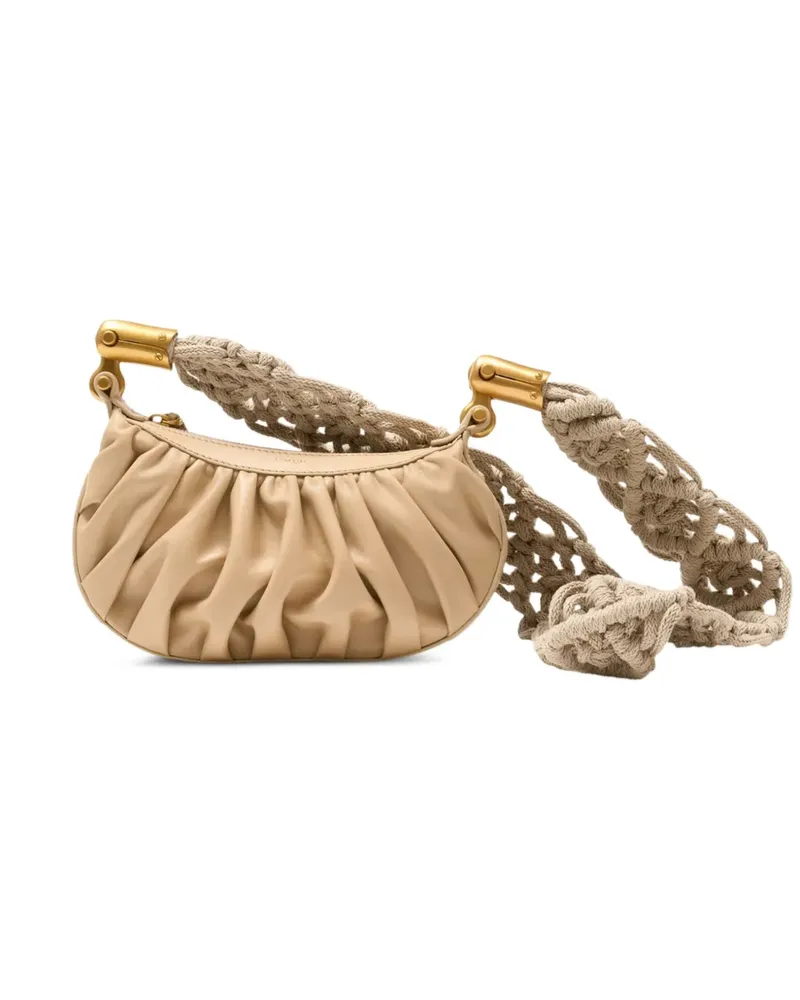 Balmain mini Ebene crossbody bag - Nude Nude