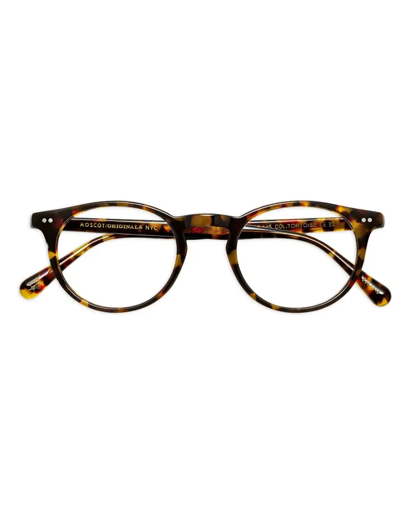 MOSCOT Frankie Brille mit rundem Gestell - Braun Braun