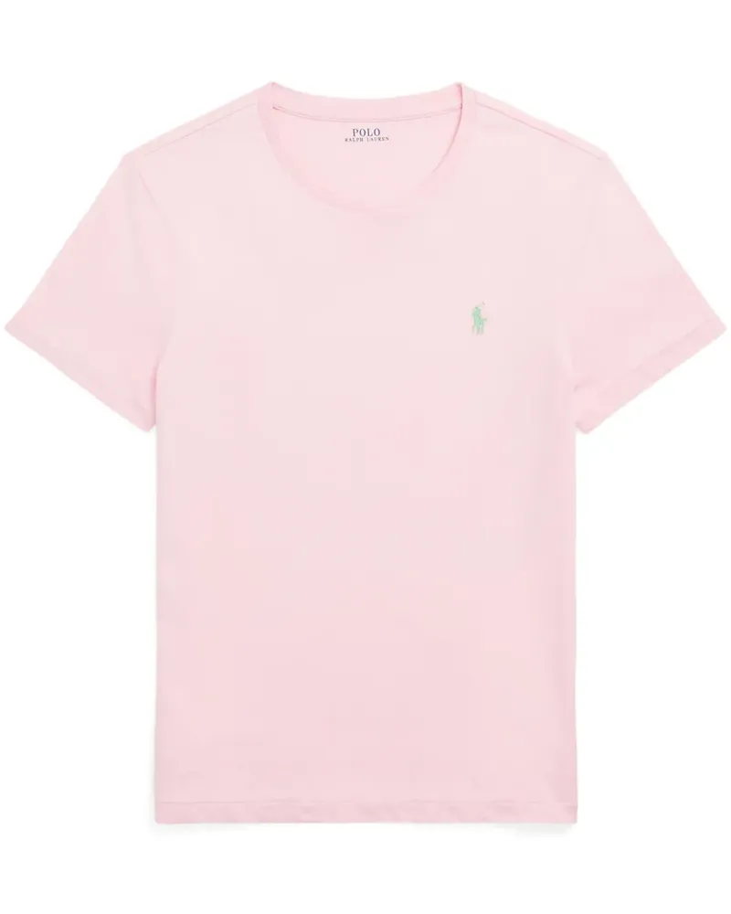 Ralph Lauren T-Shirt mit Polo Pony-Stickerei - Rosa Rosa