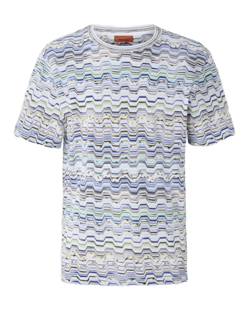 Missoni T-Shirt mit Zickzackmuster - Weiß Weiß