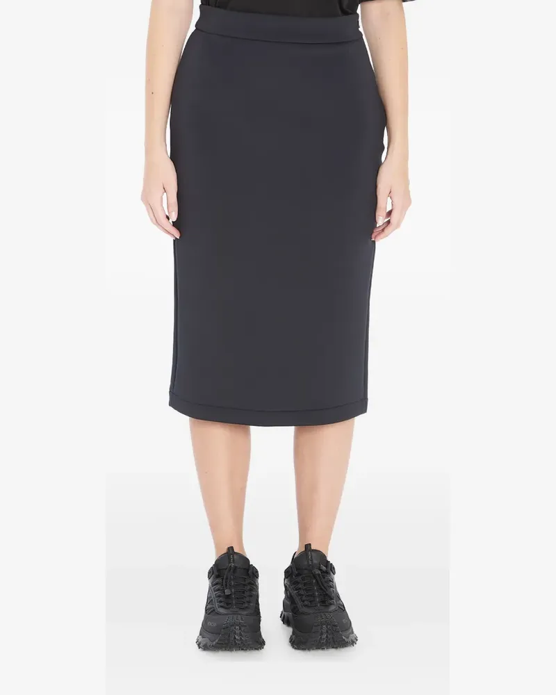 Moncler x Edward Enninful scuba midi skirt - Schwarz Schwarz