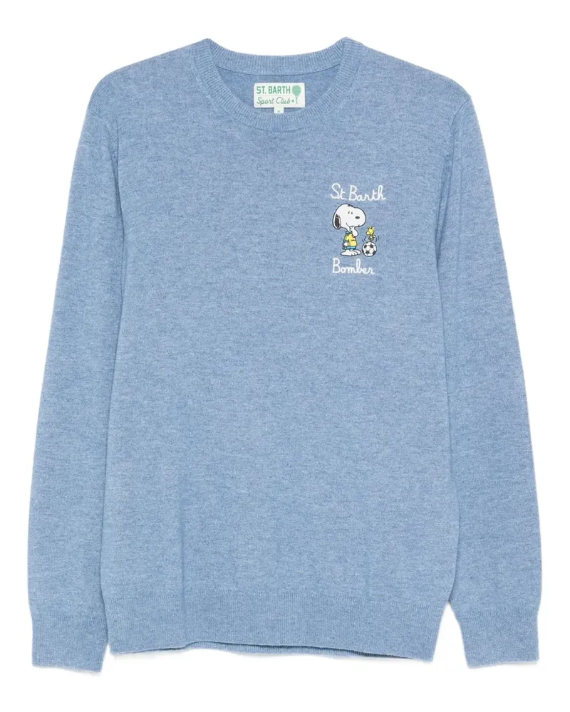 MC2 Saint Barth x Peanuts Pullover mit Stickerei - Blau Blau