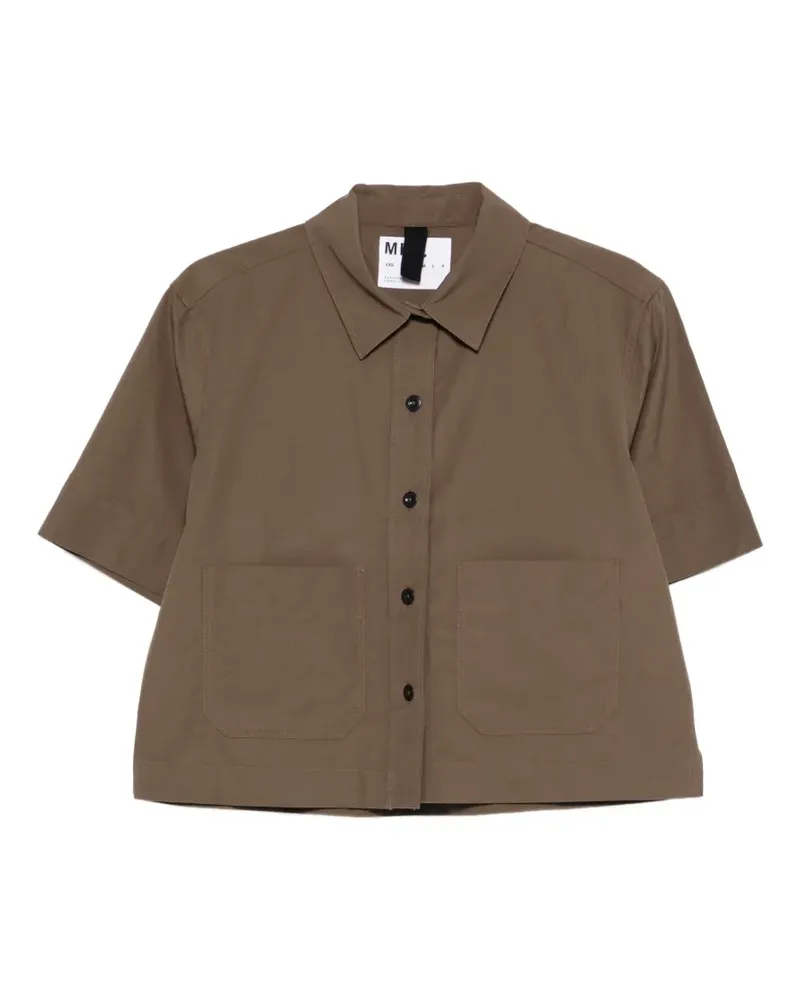 Margaret Howell pocket cropped shirt - Braun Braun