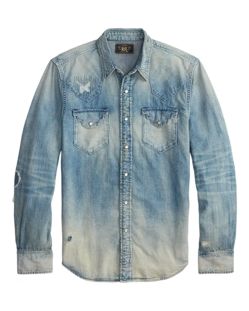 Ralph Lauren Hemd mit Brusttasche - Blau Blau