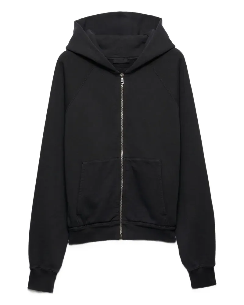 Prada Kapuzenjacke mit Reißverschluss - Grau Grau