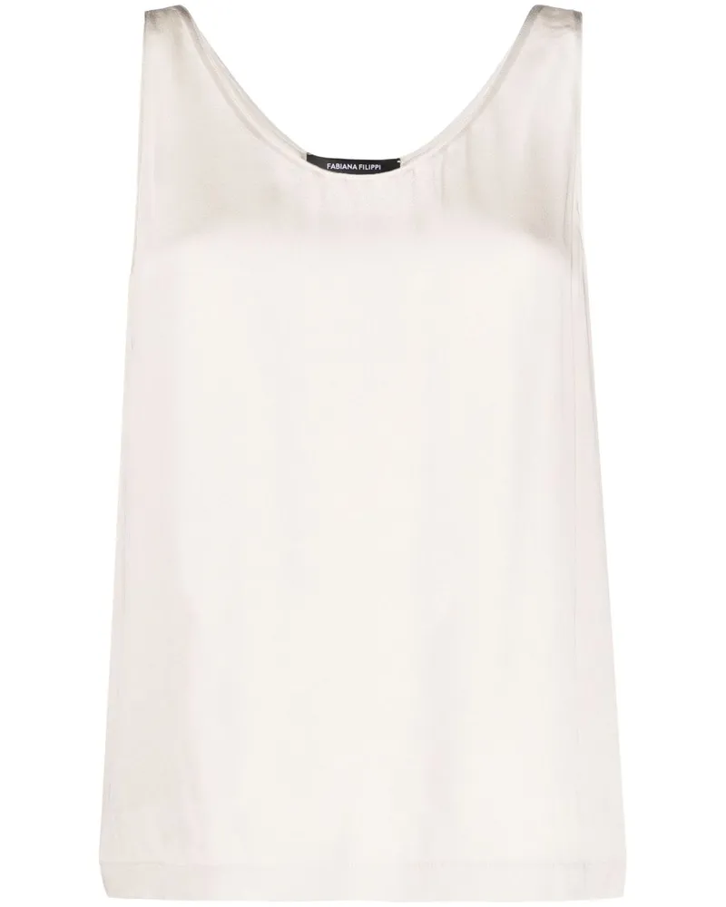 Fabiana Filippi Tanktop mit U-Ausschnitt - Nude Nude