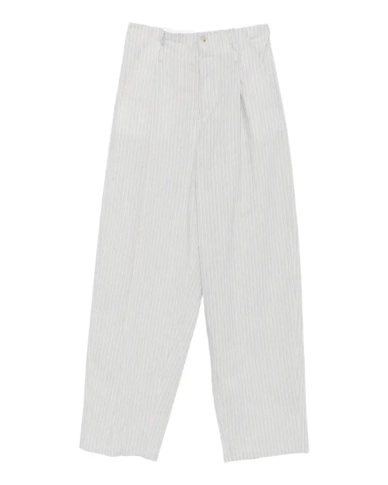 N° 21 vertical-stripe pleated trousers - Blau Blau